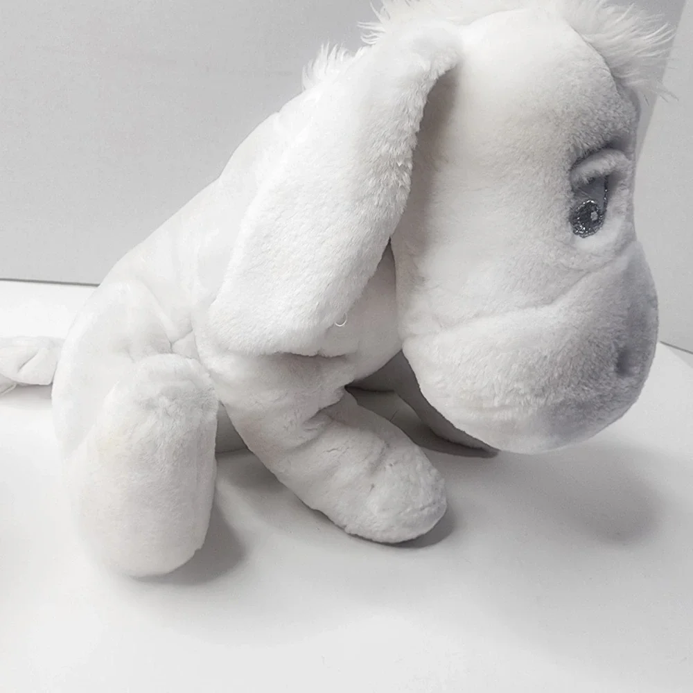 Disney Store Snowflake Pals Eeyore Plush White Silver Winter Vtg Holiday 12